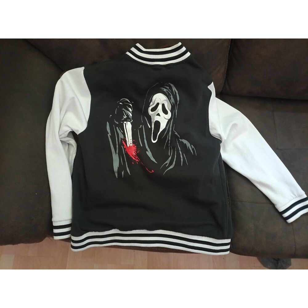 SCREAM - Ghostface Horror Halloween Varsity Jacket Large